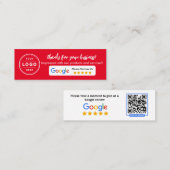 Google Business Review コーリングカード (正面/裏面)