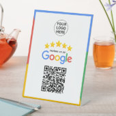 Google Business Review 5スターQrコード 台座サイン (インサイチュ)