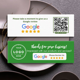 Google Business Review Green Minimalist コーリングカード