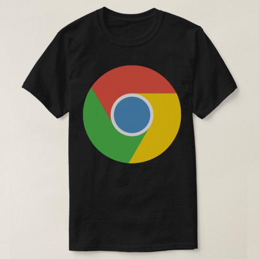Google Chromeステッカー Tシャツ (デザイン正面)