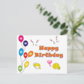 Google Eyes誕生日 ポストカード (スタンド正面)