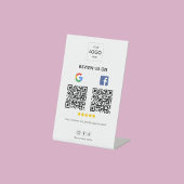 Google Facebook レビューQRコードスタンド看板 台座サイン