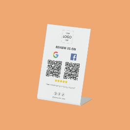 Google Facebook レビューQRコードスタンド看板 台座サイン