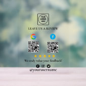 Google Facebook Review QR Acrylic Sign アクリルサイン (ニュートラル)