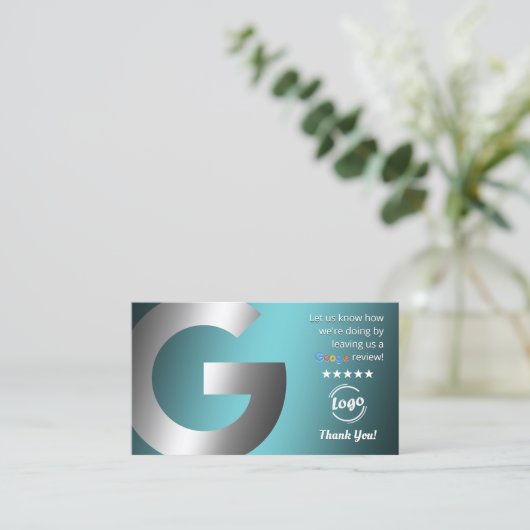 Google Mapsのレビュー 名刺 (スタンド正面)