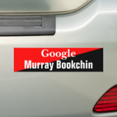 Google Murrayブックチン バンパーステッカー (車上)