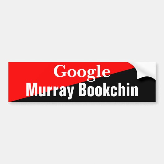 Google Murrayブックチン バンパーステッカー (正面)