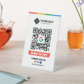 Google Pay ロゴ入り QR コード決済 台座サイン (インサイチュ)