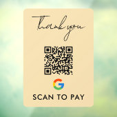 Google Pay QRコードスキャンでGroovyを支払う ウィンドウサイン (シート3)