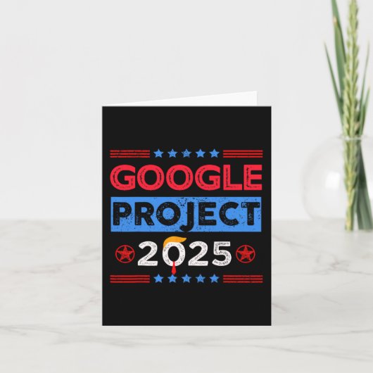 Google Project 2025トランプファンのレトロ カード (正面)