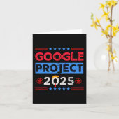 Google Project 2025トランプファンのレトロ カード (黄色い花)