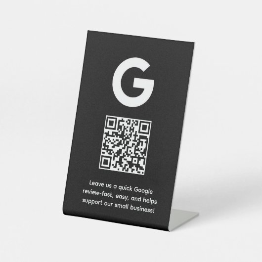 Google QRコード | ビジネスレビュー リンク表示 台座サイン (正面)