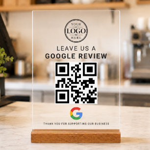 Google Review ロゴ アクリル卓上ディスプレイ アクリルサイン