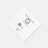 Google review business logo website scan QR code スタンダードカクテルナプキン (角)