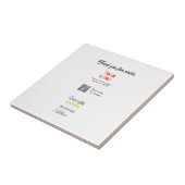 Google review business logo website scan QR code タイル (側面)