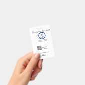 Google review business logo website scan QR code バッジ (手持ち)