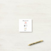 Google review business logo website scan QR code ポストイット (デスク上)