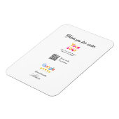 Google review business logo website scan QR code マグネット (左側)