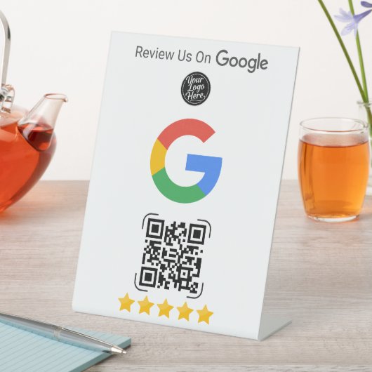 Google Review Business Stand with QR 台座サイン (インサイチュ)