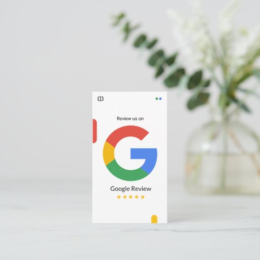 Google Review Card（あらゆる企業に対応） 名刺 (スタンド正面)
