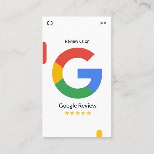 Google Review Card（あらゆる企業に対応） 名刺 (正面)