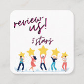 Google Review My Business Qrコードリンク スクエア名刺 (正面)