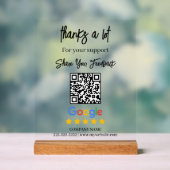 Google Review QR Business Acrylic Sign アクリルサイン (ニュートラル)