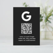 Google Review QR | Business Feedback Link エンクロージャーカード (スタンド正面)