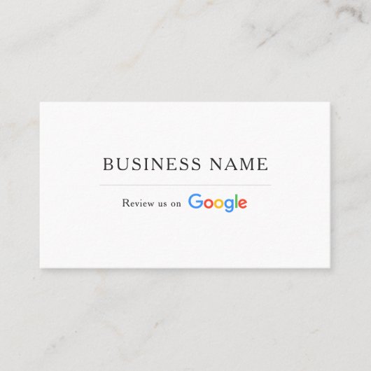 Google Review QR Code 名刺 (正面)