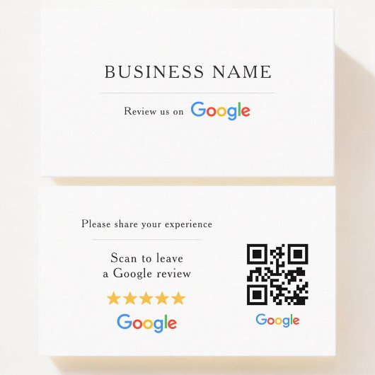 Google Review QR Code 名刺