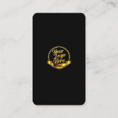 Google Review QR Code Black Gold 名刺 (裏面)