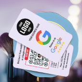 Google Review QR Code Business Card Template 名刺