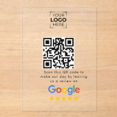 Google Review QR Code Business Review  アクリル招待状 (正面)