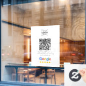 Google Review QR Code Business Review  ウィンドウサイン (カフェ窓)