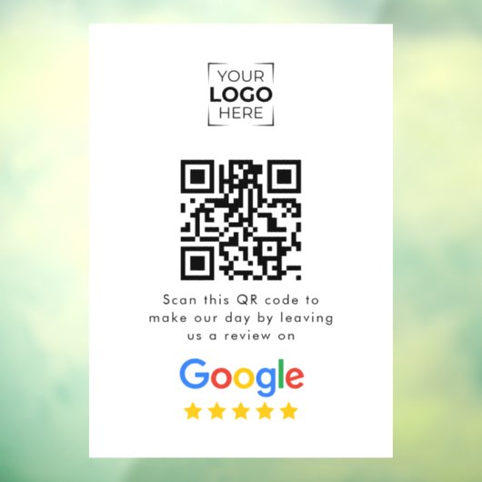 Google Review QR Code Business Review  ウィンドウサイン (シート3)