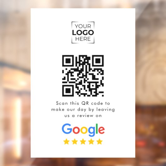 Google Review QR Code Business Review  ウィンドウサイン (シート2)