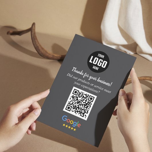 Google Review QR Code Cards | Business Thank You エンクロージャーカード