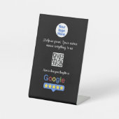 Google Review QR Code | Custom Business Feedback 台座サイン (正面)