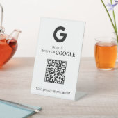 Google Review QR Code | Custom Business Feedback 台座サイン (インサイチュ)