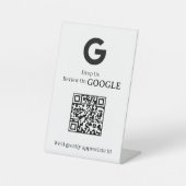 Google Review QR Code | Custom Business Feedback 台座サイン (正面)