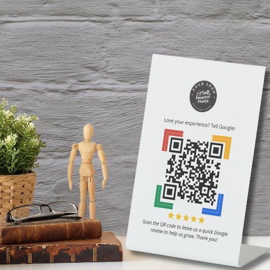 Google Review QR Code Customer Review for Business 台座サイン