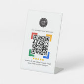 Google Review QR Code Customer Review for Business 台座サイン (正面)