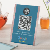 Google Review QR Code Pedestal Sign for Business 台座サイン (インサイチュ)