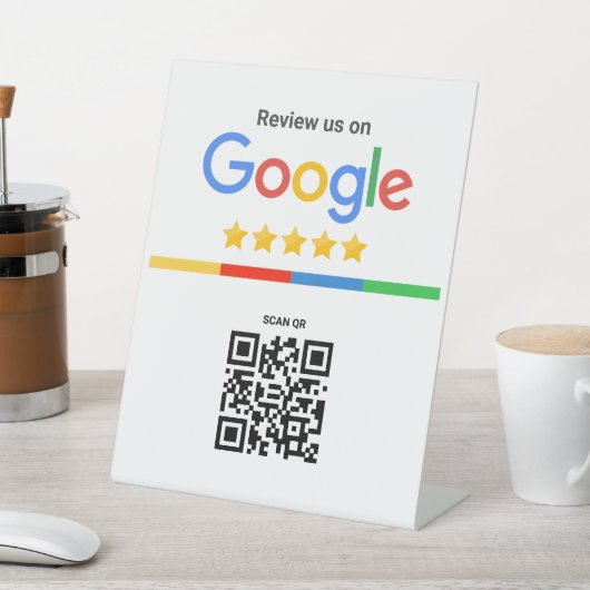 Google Review QR Code Standee 台座サイン (インサイチュ)