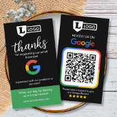 Google Review Request Card with Logo Card 名刺