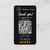 Google Review Request Card with QR code 名刺 (正面)