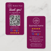 Google Review Request Card with QR code 名刺 (正面/裏面)