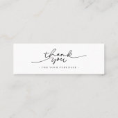 Google Review Thank You Mini Business Inserts スキニー名刺 (裏面)