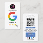 Google Review With QR Code Link Business Card 名刺 (正面/裏面)