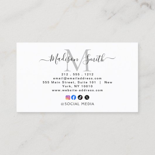 Google Review With QR Code Link Business Card 名刺 (裏面)